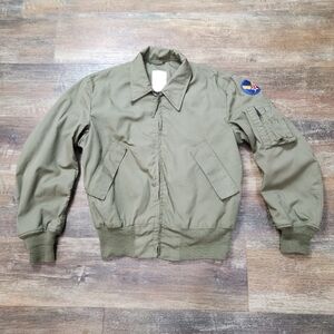 VINTAGE USA Lightweight Flyers Flight Jacket SZ  M R (Expandable Wrist & Waist)